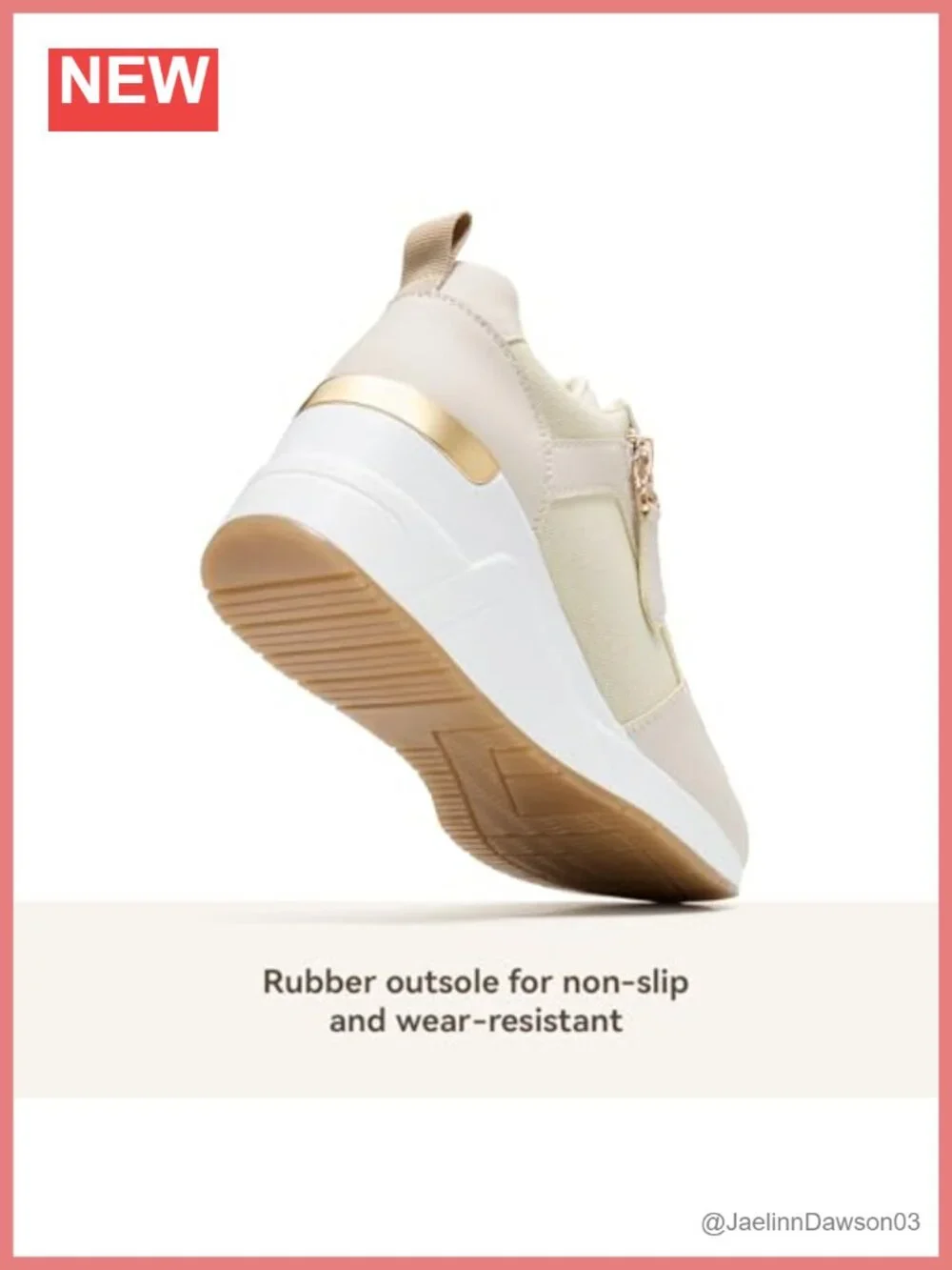 Wedge Heel Fashion Sneakers Women Platform Tennis Shoes Breathable Lightweight